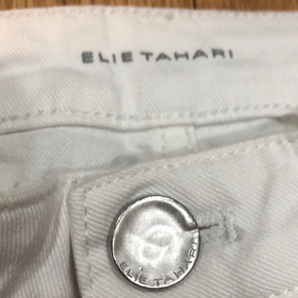 NWOT ELIE TAHAri white jeans - Picture 5 of 8